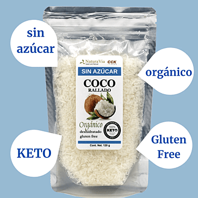 Coco Rallado Sin Azúcar Orgánico Keto