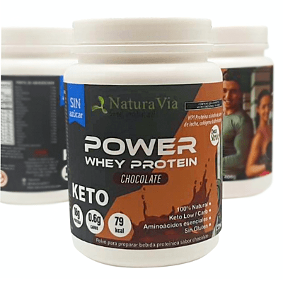 Proteína en Polvo de Chocolate- Keto, Sugar-Free