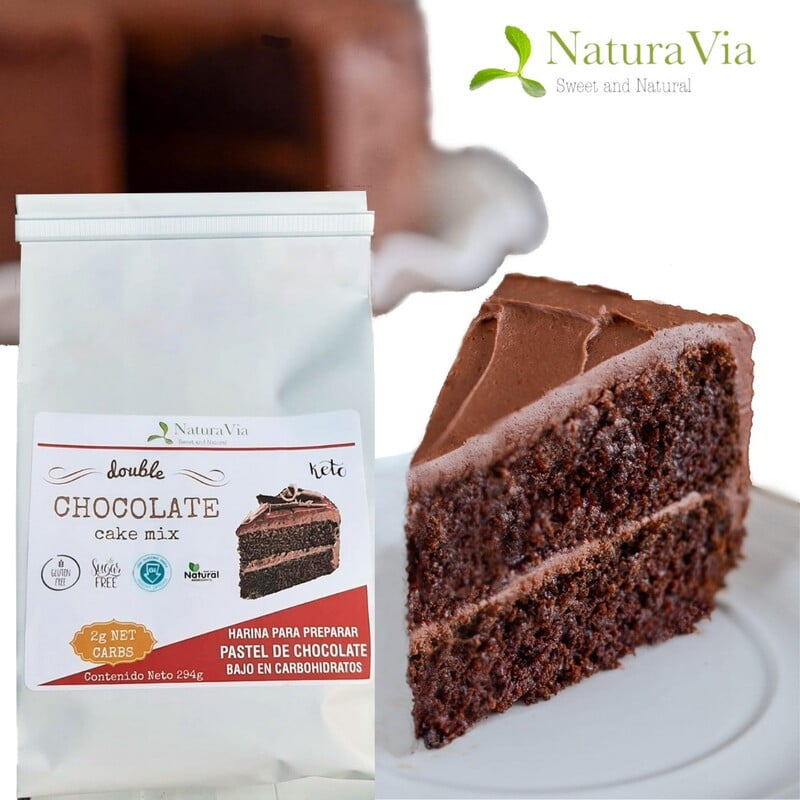 Keto Chocolate Cake Mix - Harina para preparar pastel de chocolate