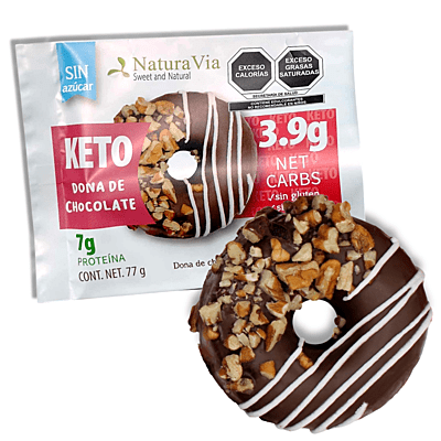 Donas Keto con Monk Fruit (SÓLO ENVIO EXPRESS, REQUIEREN REFRIGERACIÓN)