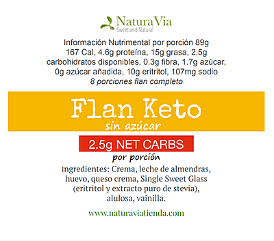 Flan Keto por rebanada