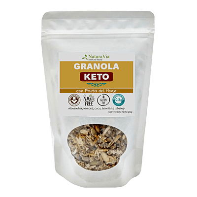 Keto Nut Granola con Monk Fruit