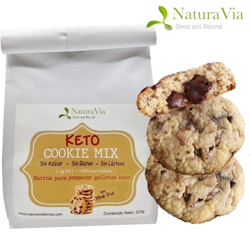 Keto Cookie Mix - Harina para preparar galletas con chispas keto