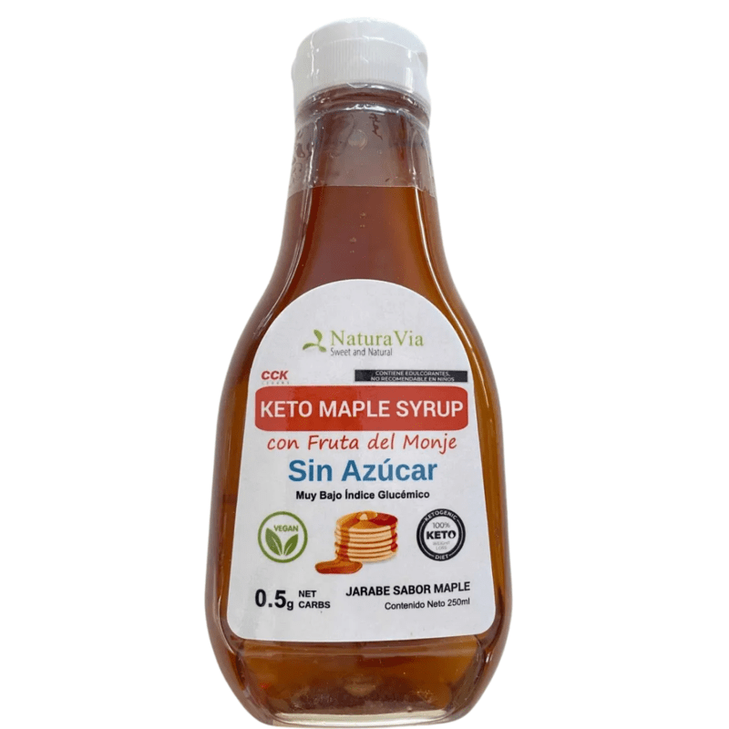 Jarabe de Fruta del Monje sabor Miel Maple - Keto, Sin Azúcar