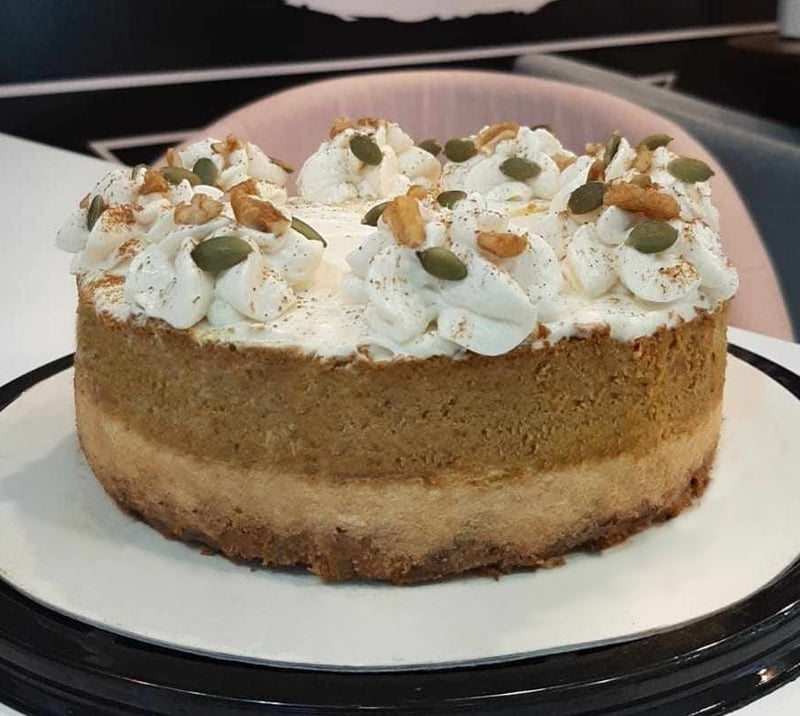 Cheesecake de Calabaza completo sin partir