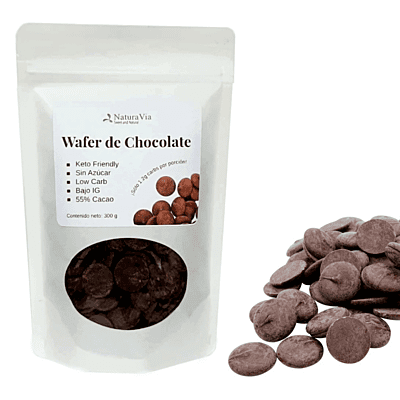 Wafer de Chocolate  - sin azúcar, para cobertura