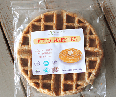 Waffle Keto (requieren refrigeración, sólo disponible con envío EXPRESS)